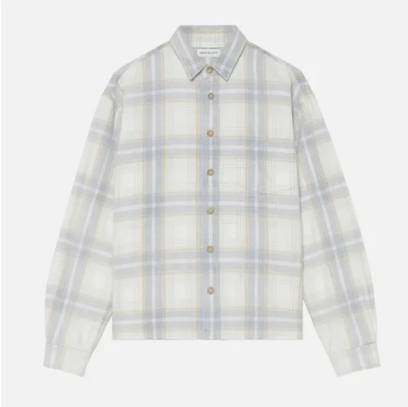 JOHN ELLIOTT Hemi Oversized Shirt Tapanga Check. Size 4/XL - Picture 2 of 10